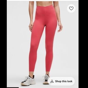NWT Lululemon Glow Up High Rise Tight Desert Red Size 4 | Hemmed 22.5” Inseam